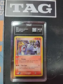 2005 Entei Holo 1/17 Pokemon Nintendo POP Series 2 Promo TAG 4.5 VG EX+ - Image 1
