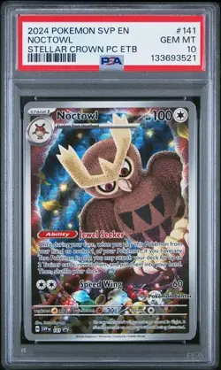 Noctowl #141 Pokemon Center PSA 10 - Image 1