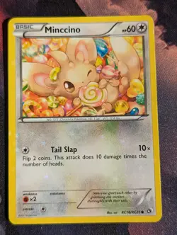 Pokemon Minccino RC18/RC25 Legendary Collection Radiant Collection StarFoil LP - Image 1