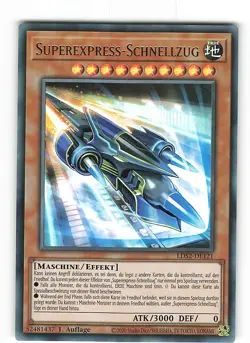 Yugioh SUPEREXPRESS-SCHNELLZUG , lds2-de121 Ultra Rare deutsch NM 1. Auflage - Image 1