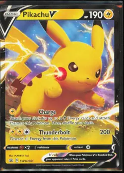 Pikachu V Promo SWSH: Sword & Shield Promo Cards #SWSH061 [Near Mint] Pokemon TC - Image 1