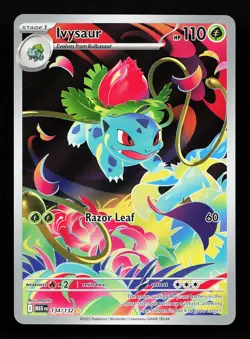 Ivysaur 134/132 Illustration Rare Mega Evolution Pokemon Card - Image 1