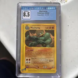 CGC 8.5 Machamp 2002 Expedition 16/165 Holo Pokemon Card - Image 1
