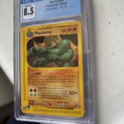CGC 8.5 Machamp 2002 Expedition 16/165 Holo Pokemon Card - Image 2