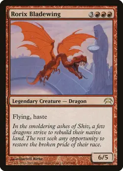 Rorix Bladewing Planechase 2009 NM Red Rare MAGIC THE GATHERING CARD ABUGames - Image 1