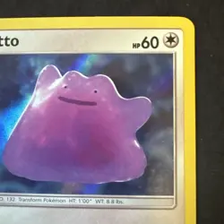 Pokemon Ditto 17/18 Detective Pikachu Holo Nm - Image 3