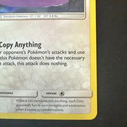Pokemon Ditto 17/18 Detective Pikachu Holo Nm - Image 4