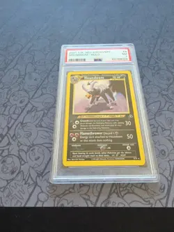 Pokemon: Houndoom #4/75 Holo Rare Neo Discovery 2001 Vintage - PSA 7 - SWIRL! - Image 3
