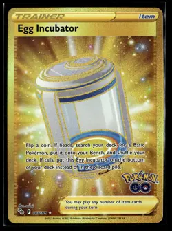 Egg Incubator (Secret) 087/078 Holo Pokemon GO NM - Image 1