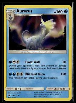 Pokemon TCG SM - Forbidden Light #28/131 Aurorus HOLO FOIL - Image 1