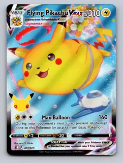 Flying Pikachu VMAX 007/025 Holo VMAX Rare Celebrations Pokemon NM - Image 1