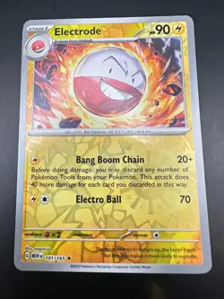Pokemon TCG Electrode 101/165 Sv: Scarlet & Violet 151 Reverse Holo - Image 1