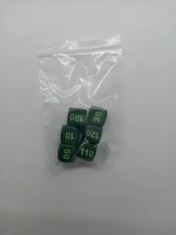 Pokemon Professor Juniper Set 6 Green Tournament Ready Damage Dice - Image 1