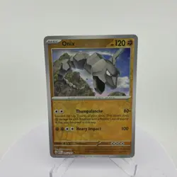 Pokemon Card Onix Scarlet & Violet 151 Reverse Holo 095/165 Near Mint - Image 1