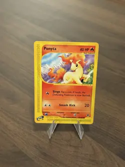 Pokemon TCG Ponyta 126/165 Expedition e-Reader Regular Common Basic 40 HP 2002 - Image 1