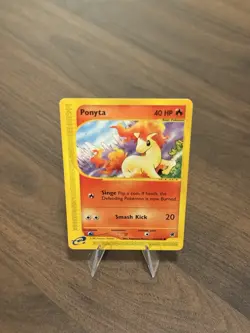 Pokemon TCG Ponyta 126/165 Expedition e-Reader Regular Common Basic 40 HP 2002 - Image 2