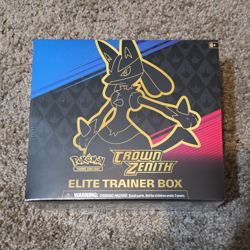 Pokemon Crown Zenith Elite Trainer Box Booster Lucario 2023 English - Image 1