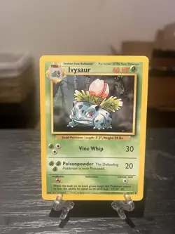 Ivysaur 030/102 Base Set Regular Pokemon WOTC Uncommon MP - Image 1