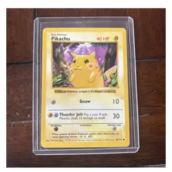 🔥Pokemon Pikachu (Red Cheeks) 058/102 Base Set Shadowless 1999 NICE - Image 1
