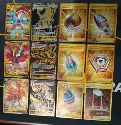 Pokemon Gold Secret Rare Card Lot of 12 NM Cards - Image 1