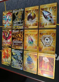 Pokemon Gold Secret Rare Card Lot of 12 NM Cards - Image 2