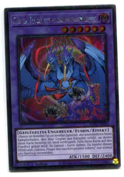 Yu-Gi-Oh! Garura Flugel des Nachklingenden Lebens Platinum Secret Rare RA02-DE24 - Image 1