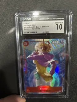 Stussy One Piece 2025 Starter Deck EX Gear 5 ST21-006 CGC Gem Mint 10 - Image 1