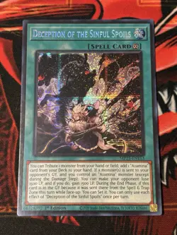 Yugioh! Deception of the Sinful Spoils MP25-EN113 Prismatic Secret Rare 1st NM - Image 1