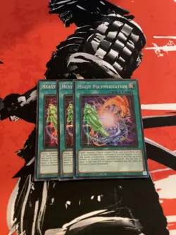 Yugioh! 3x/Playset Heavy Polymerization MP24-EN150 1st NM - Image 1