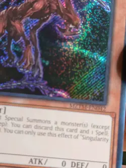 Yugioh Singularity Fiend MZTM-EN042 Secret Rare 1st Edition Maze Of The Master - Image 4