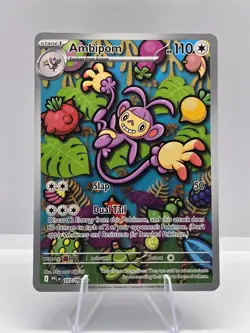 Ambipom 107/094 Illustration Rare Phantasmal Flames Pokemon NM - Image 1
