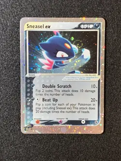 Pokemon Sneasel ex 103/109 Ruby & Sapphire Holo - Great Swirl! - Image 1