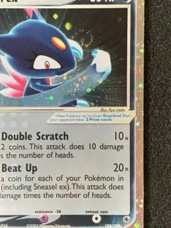 Pokemon Sneasel ex 103/109 Ruby & Sapphire Holo - Great Swirl! - Image 4