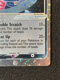 Pokemon Sneasel ex 103/109 Ruby & Sapphire Holo - Great Swirl! - Image 5
