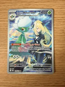 Pokemon TCG Cynthias Roserade - Illustration Rare - Destined Rivals - 184/182 NM - Image 1