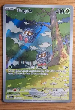 Pokemon TCG Tangela 178/165 Scarlet Violet 151 Illustration Rare English - Image 1