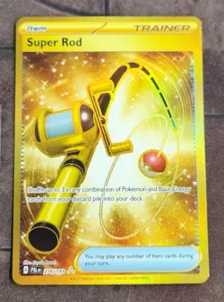 Pokemon: SV02: Paldea Evolved: Holofoil Super Rod (276/193): LP Condition - Image 1