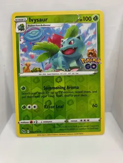 Reverse Holo Ivysaur 002/078 Uncommon Pokemon GO NM/M - Image 1