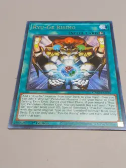 Yugioh - Ryu-Ge Rising (Rare) CRBR-EN035 Crossover Breakers 1st Edition Card NM - Image 1