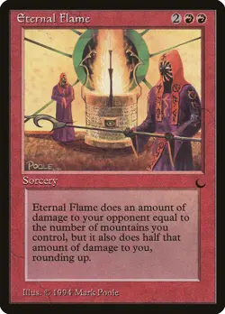 Eternal Flame The Dark HEAVILY PLD Red Rare MAGIC THE GATHERING CARD ABUGames - Image 1