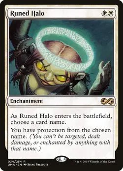 Runed Halo Ultimate Masters NM White Rare MAGIC THE GATHERING CARD ABUGames - Image 1