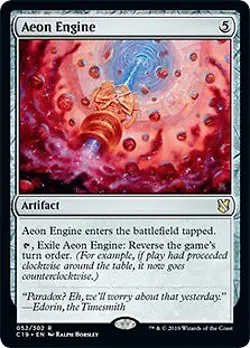 Aeon Engine Commander 2019 NM Artifact Rare MAGIC THE GATHERING CARD ABUGames - Image 1