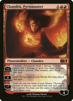 Chandra, Pyromaster Magic 2014 / M14 MINT Red Mythic Rare MAGIC CARD ABUGames - Image 1