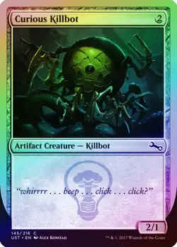 Curious Killbot FOIL Unstable MINT Artifact Common MAGIC GATHERING CARD ABUGames - Image 1