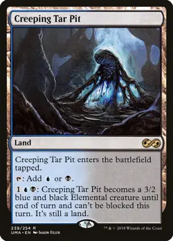 Creeping Tar Pit Ultimate Masters NM Land Rare MAGIC GATHERING CARD ABUGames - Image 1
