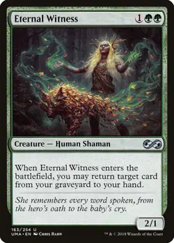 Eternal Witness Ultimate Masters NM Green Uncommon MAGIC MTG CARD ABUGames - Image 1
