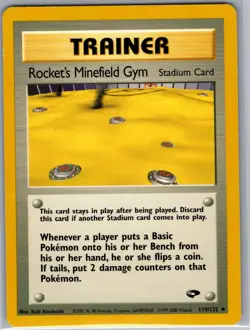 Rocket's Minefield Gym 119/132 Non Holo Gym Challenge - Pokemon Card - LP - Image 1