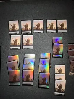 MTG Foundation Cat Token Lot 27 card lot 17 Foil 10 Non - Image 5