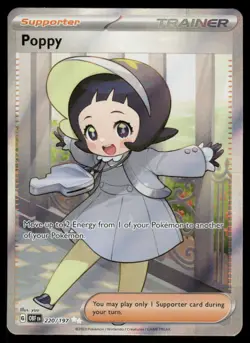 Pokemon Cards Poppy 220/197 Obsidian Flames Ultra Rare NM - Image 1