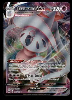 Pokemon Cards Hatterene VMAX 066/159 Crown Zenith Holo Rare VMAX NM - Image 1